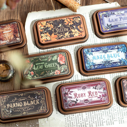 Retro Gothic Ink Pads – Vintage Ink for DIY Crafts & Scrapbooking