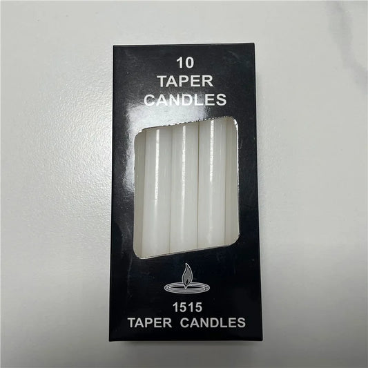 10 PCS Colored Witch Spell Chime Candles – Unscented Taper Candles for Spiritual Magic & Shabbat