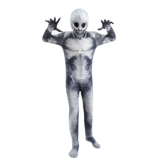 Halloween Frights! Adult &amp; Child Horror Grim Reaper Onesie – Skeleton Costume for Ultimate Spooky Fun