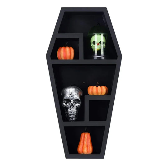 Halloween Gothic Coffin Racks – Decorative Candy Box & Horror Ornament Shelf
