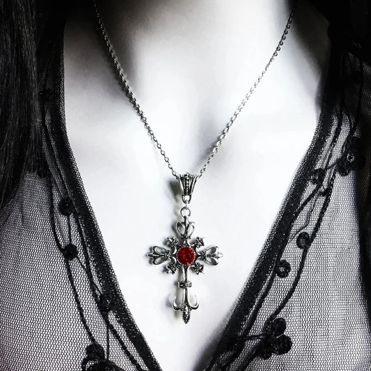 Ornate Gothic Cross Necklace – Statement Gothic Jewelry & Classic Cross Pendant Gift