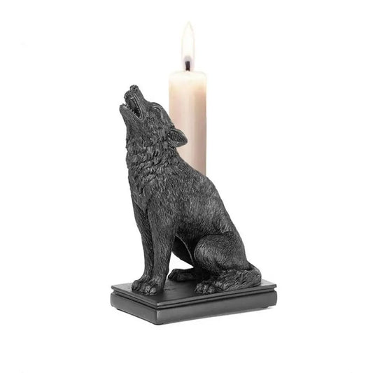 Stable Resin Halloween Bat Candlesticks – Handmade Gothic Animal Sculpture Candle Holders