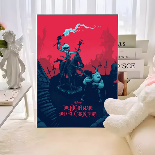The Nightmare Before Christmas Anime Posters – Sticky Fancy Wall Stickers for Living Room & Bar Decoration