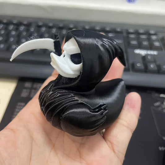 Grim Reaper Duck – 3D Printed Scary Death Duck Statue for Halloween & Home Decor