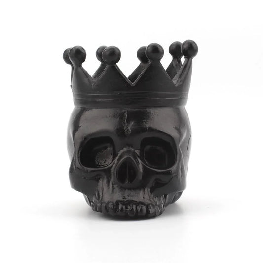 New 3D Halloween Crown Skull Candle Holder Resin Skull Candlestick Skeleton Candle Base Home Halloween Decoration Supplies