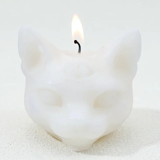 Three Eye Cat Scented Gothic Candles – Creative Halloween Aromatherapy Decoration