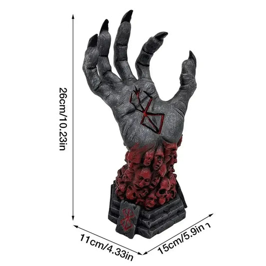 Gothic Witch’s Hand Statues & Accessories – Creative Resin Ornament, Wall Keys Hanging Rack & Bag Hangers