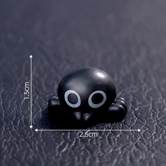 3D Horror Halloween Decoration – Miniature Raven Tombstone Ghost Skeleton Skull Resin Figurine
