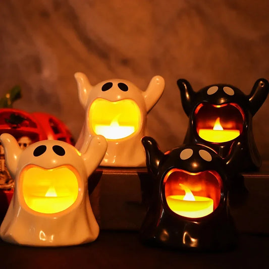 Halloween Candle Holder – Decorative Table Candlestick for Party & Desktop Decor