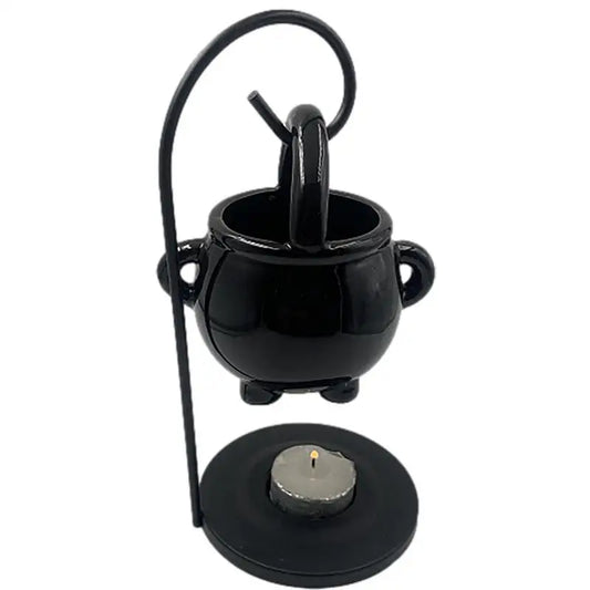Hanging Cauldron Wax Burner – Witchcraft Essential Oil & Incense Candle Holder