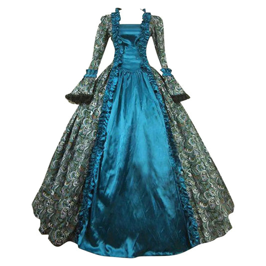 Renaissance 18th Century Baroque Rococo Dress – Victorian Masquerade Gown for Historical Theater, Halloween & Christmas