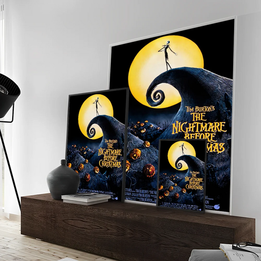 The Nightmare Before Christmas Anime Posters – Sticky Fancy Wall Stickers for Living Room & Bar Decoration