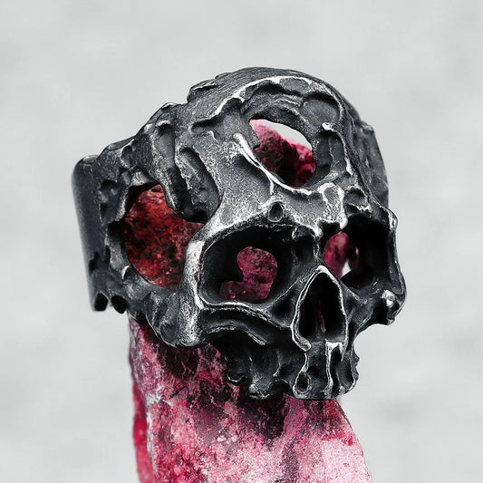 Retro Domineering Skull Ring – Cool Unisex Street Style Accessory