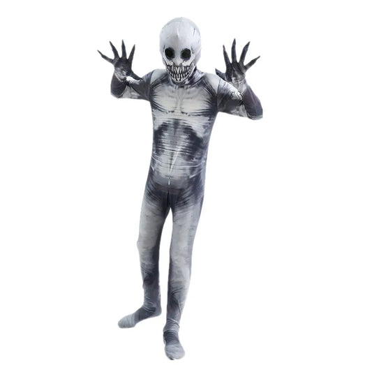 Halloween Frights! Adult &amp; Child Horror Grim Reaper Onesie – Skeleton Costume for Ultimate Spooky Fun