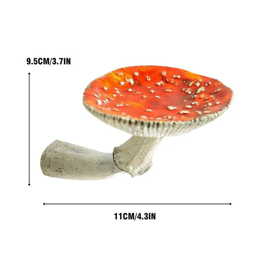 Mushroom Head Candle Holder – Wall-Mounted Floating Shelf & Resin Storage Tray