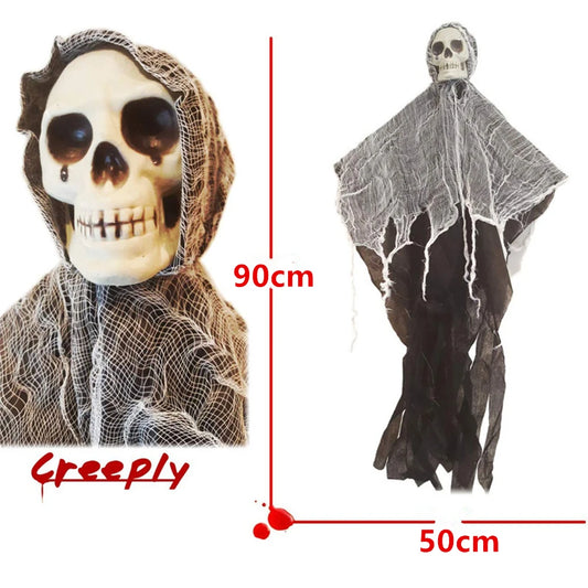 Horror Skull Hanging Prop – Variable Shape Halloween Decoration
