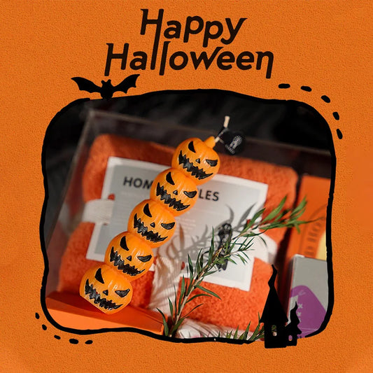 Halloween Aromatherapy Candle Set – Skull, Pumpkin & Bone Fingers Horror Décor (Limited Edition)