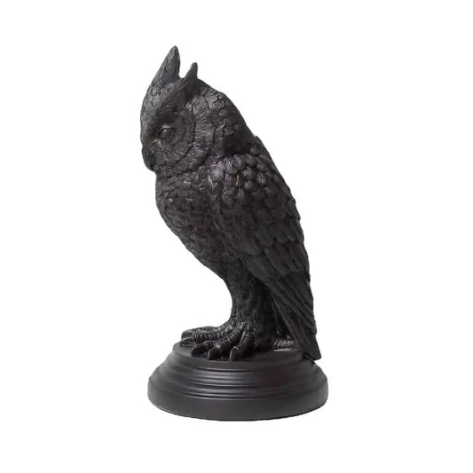 Gothic Black Crow Candle Holder – Resin Halloween Candle Stick for Spooky Home Decor