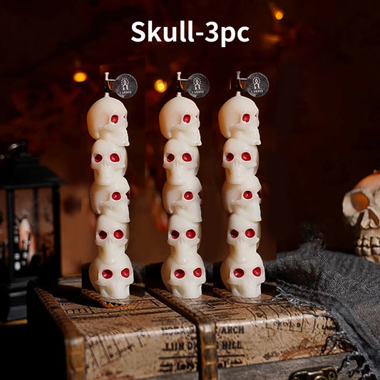 Halloween Scented Stick Wax Set – Handmade Soy Wax Candles (Pumpkin, Skull, Finger)