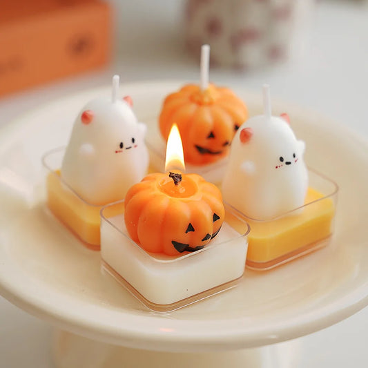 Creative Handmade Scented Candle – Halloween Ghost Aromatherapy Soy Wax Candle