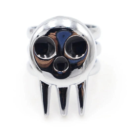 Anime Death The Kid Cosplay Rings – Unisex Adjustable Skull Ring Prop Jewelry Accessories