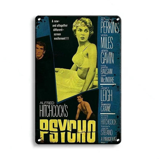 Classic Horror Movie Poster Rusty Metal Plaque – Retro Decorative Plate for Bar, Man Cave & Garage