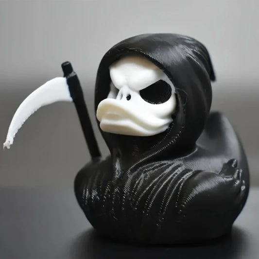 Grim Reaper Duck – 3D Printed Scary Death Duck Statue for Halloween & Home Decor