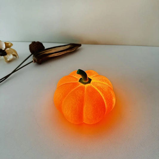 Halloween Pumpkin Nightlight – Soft Glow Atmosphere Lamp for Bedroom & Dorm