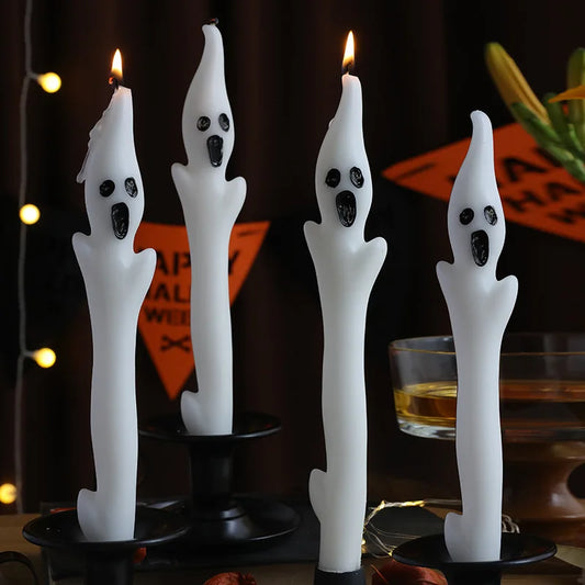 Halloween Explosion Ghost Long Pole Candle – Scented Atmosphere & Party Decoration