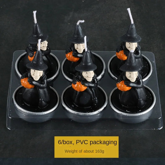 Holiday & Halloween Candle Set – Christmas Ghost Festival, Pumpkin & Funny Plastic Art Candles