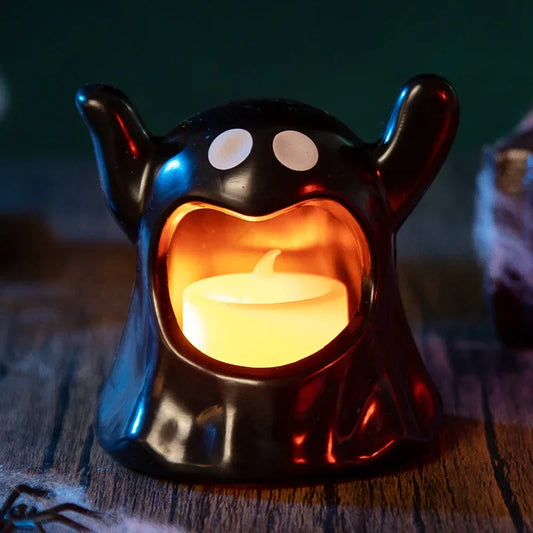 Halloween Candle Holder – Decorative Table Candlestick for Party & Desktop Decor